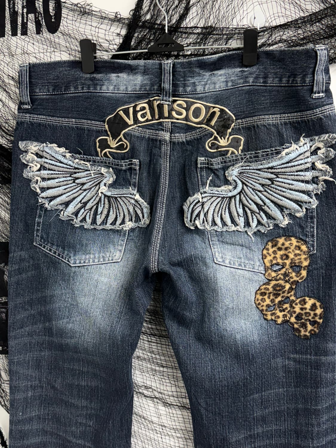 Vanson punk mood patch jeans 상품이미지2