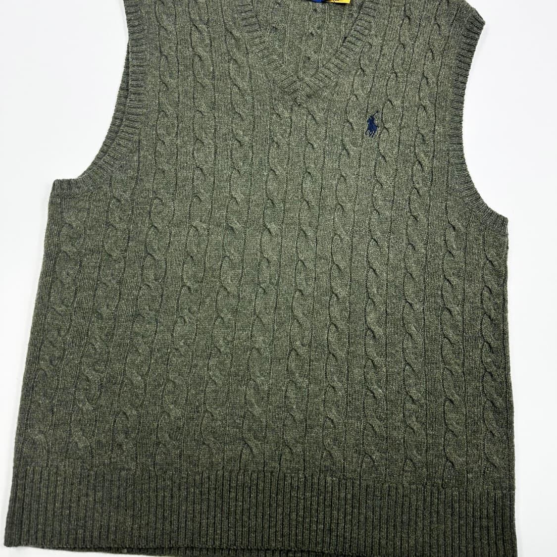 폴로 랄프로렌 신형 클래식 케이블 니트 조끼 M 상품이미지4