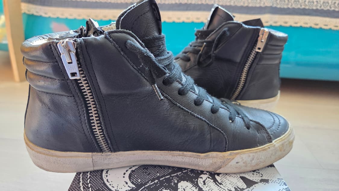 골든구스 슬라이드 드스트레스드 스터드 하이탑 38 상품이미지5