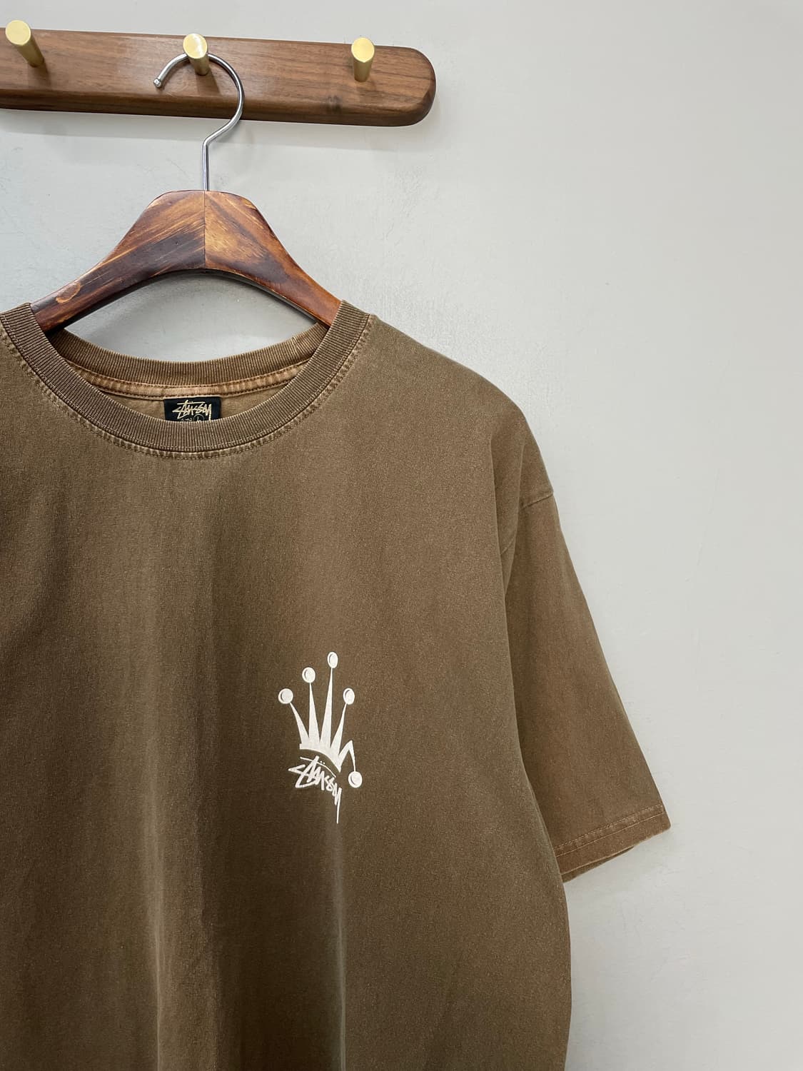 스투시 빈티지 워싱 크라운 피그먼트 반팔 H1440 상품이미지4