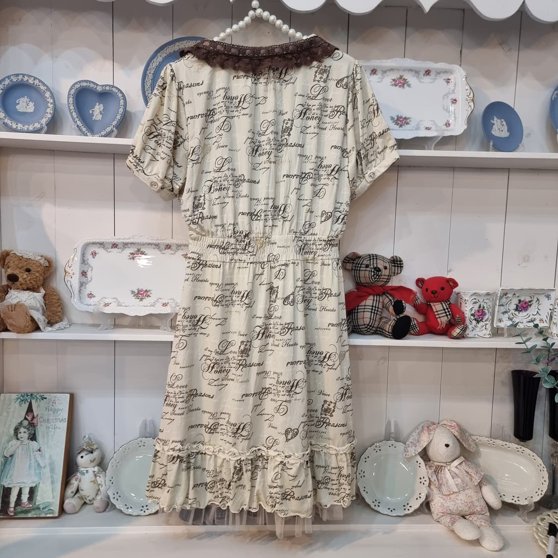 axes femme 레이스 카라 패턴 원피스 상품이미지7