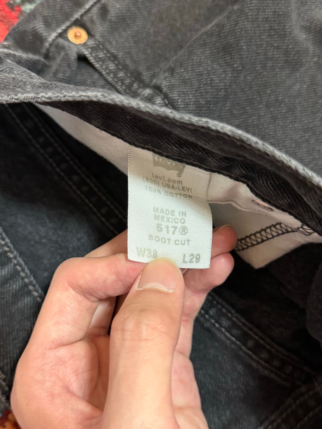 00's 빈티지 리바이스 517 블랙 플레어진 상품이미지9