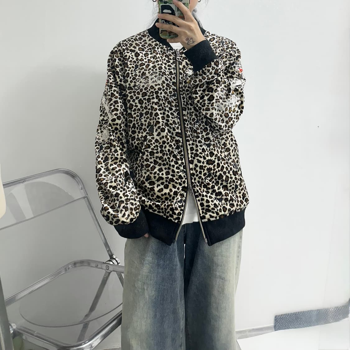 Lonsdale 론즈데일 레오파드 스카잔 자켓 상품이미지2