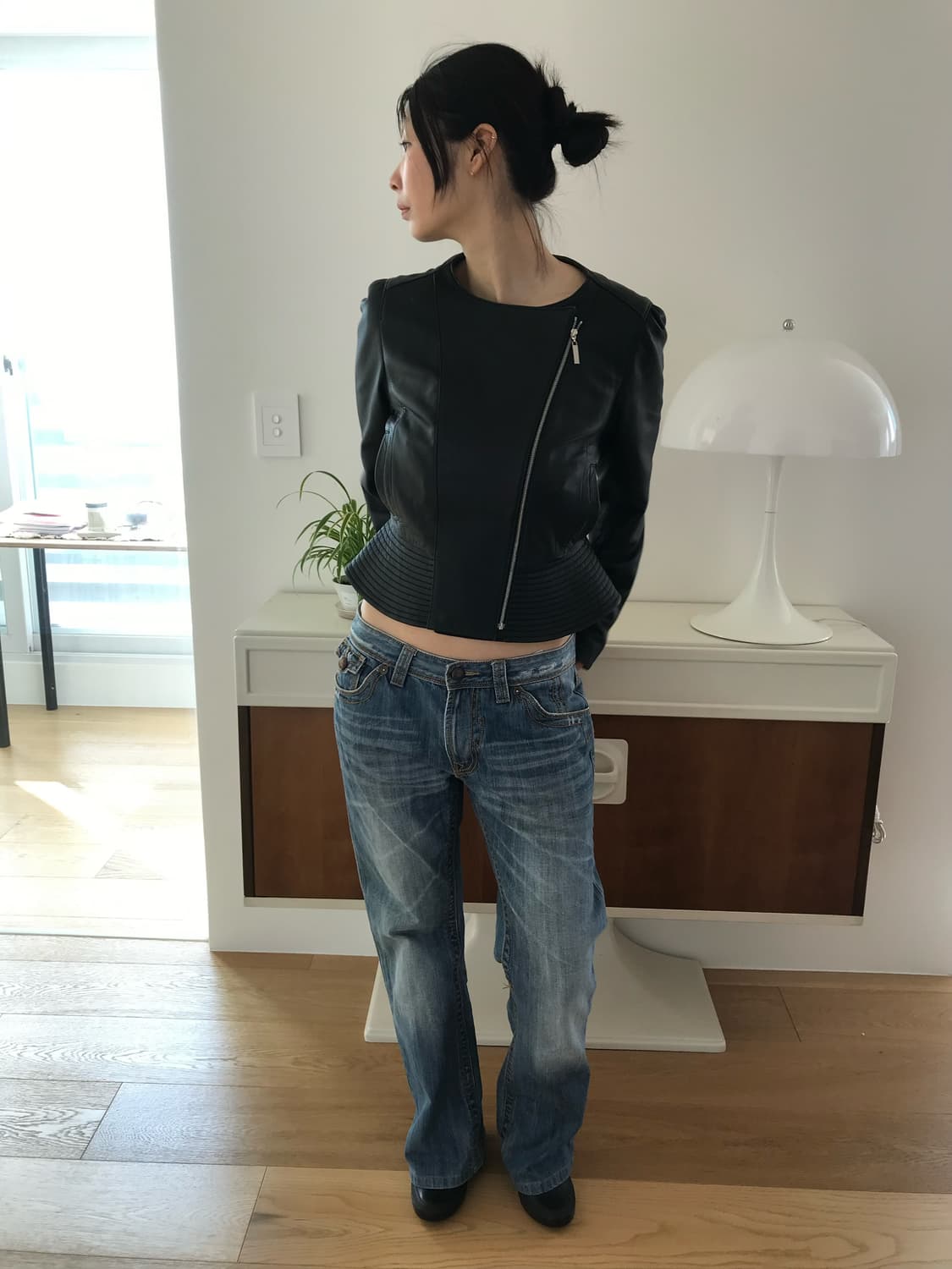 Courreges sheepskin leather jacket 상품이미지7