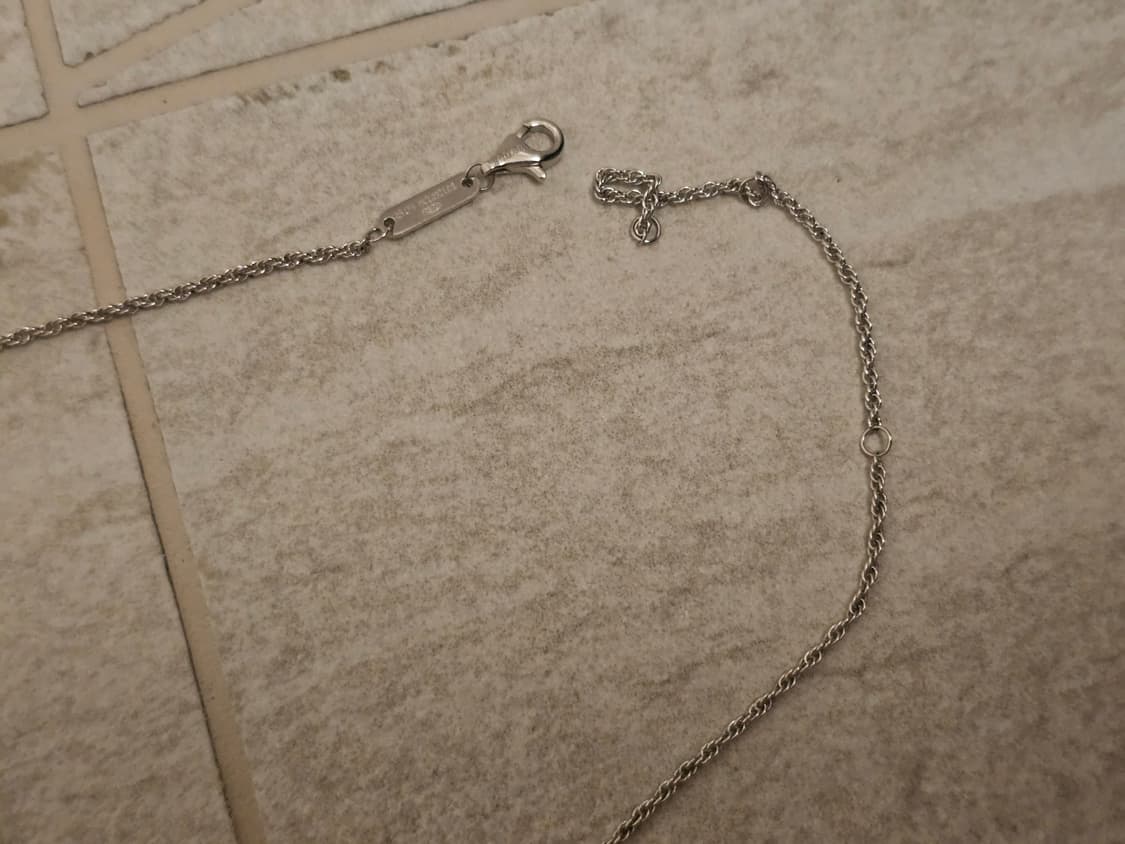 925 실버 민트 물방울 목걸이  새상품 상품이미지3