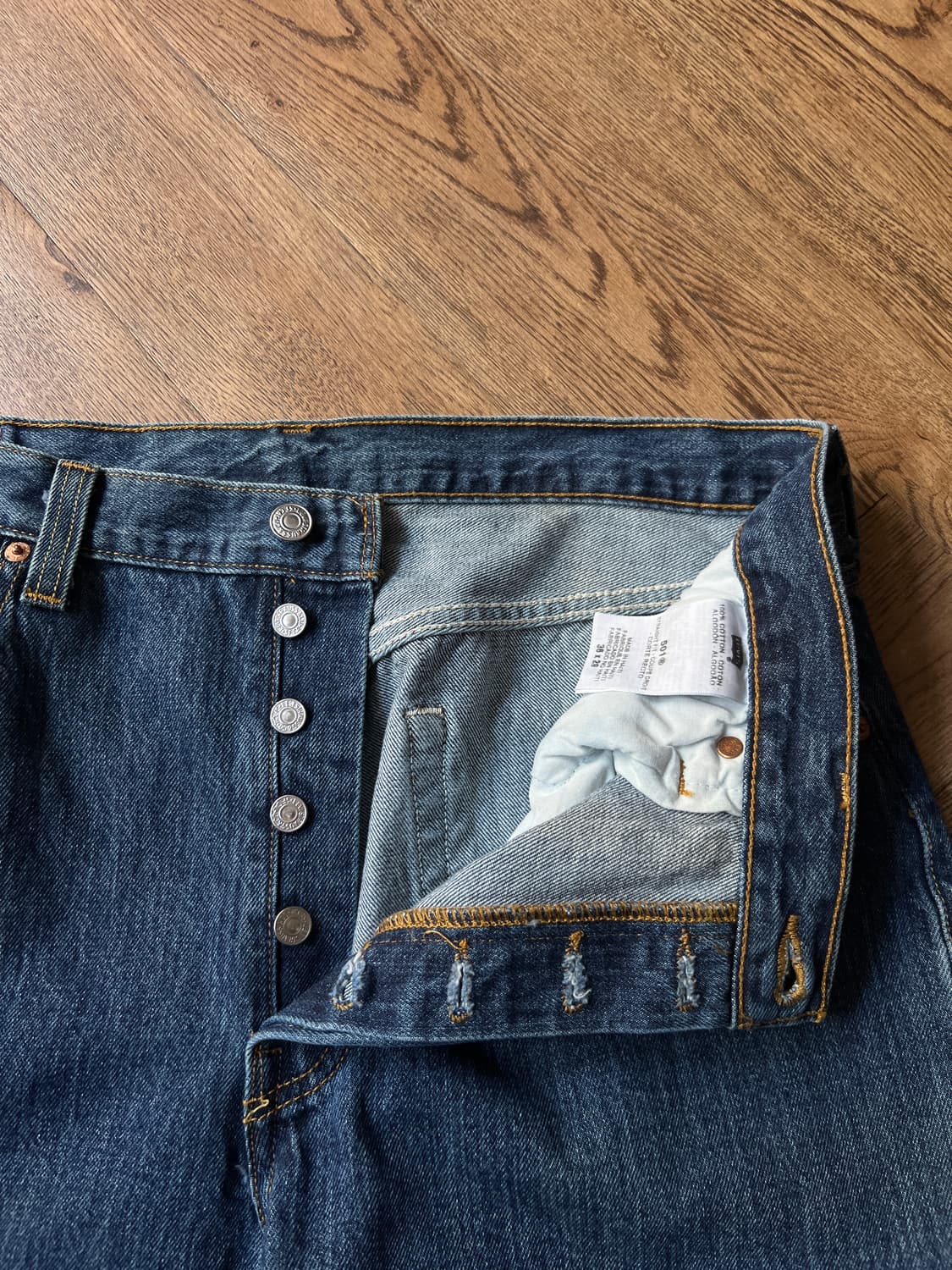 [36]리바이스 501 스트레이트핏 데님 팬츠 상품이미지3