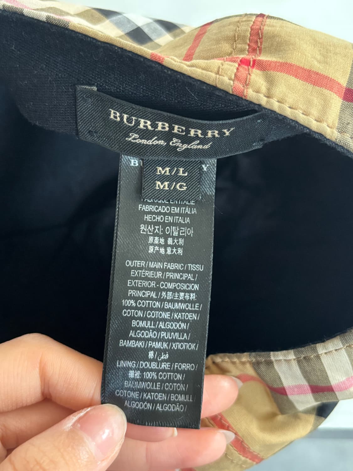 Burberry 버버리 레인보우 노바 체크 볼캡 상품이미지7