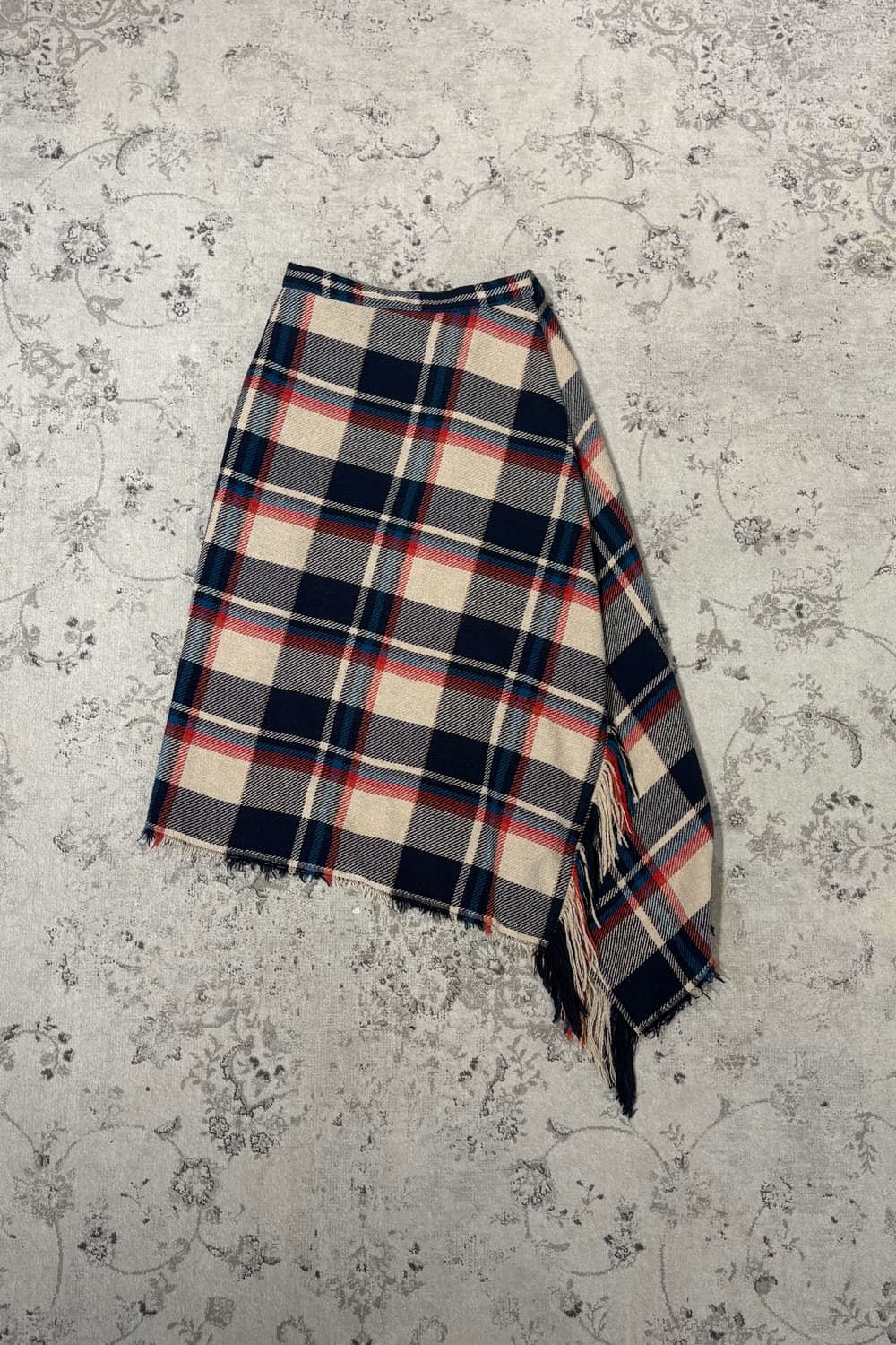 Checkered Scarf Skirt 상품이미지5