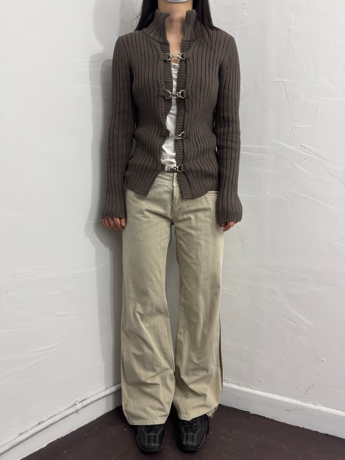 indivi buckle knit cardigan 상품이미지3