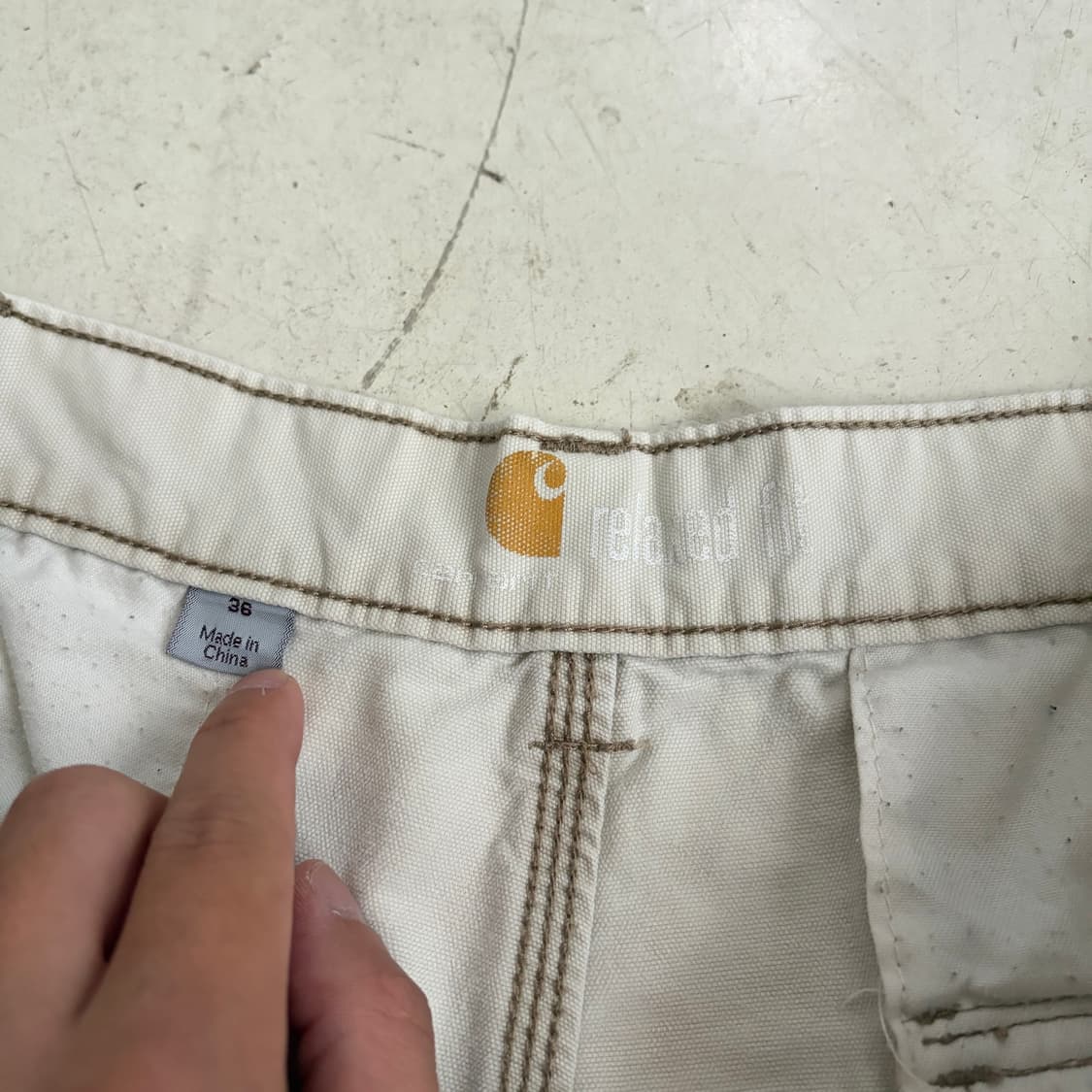 칼하트 빈티지 카고 워크 반바지 36 상품이미지5