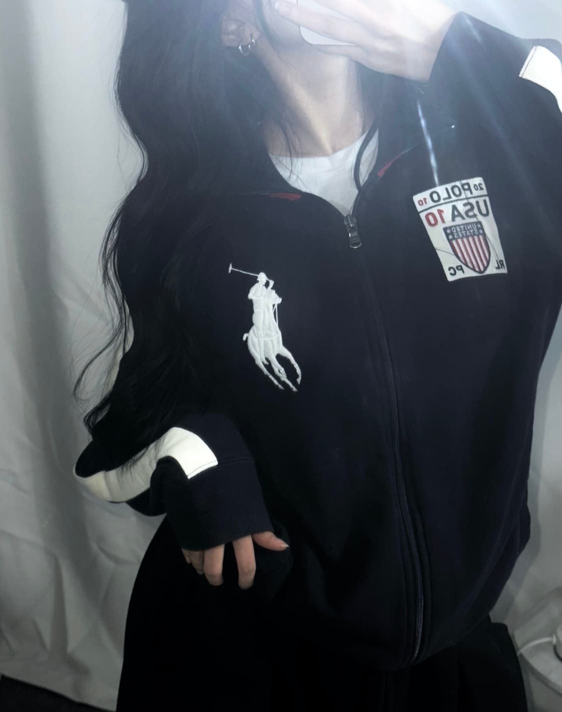 🐰폴로 빅포니 usa 코튼 대대장 집업 저렴🤍 상품이미지1