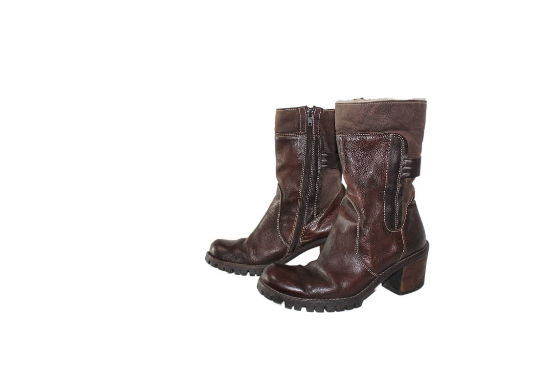 Manas Design 레더 시어링 부츠 상품이미지1