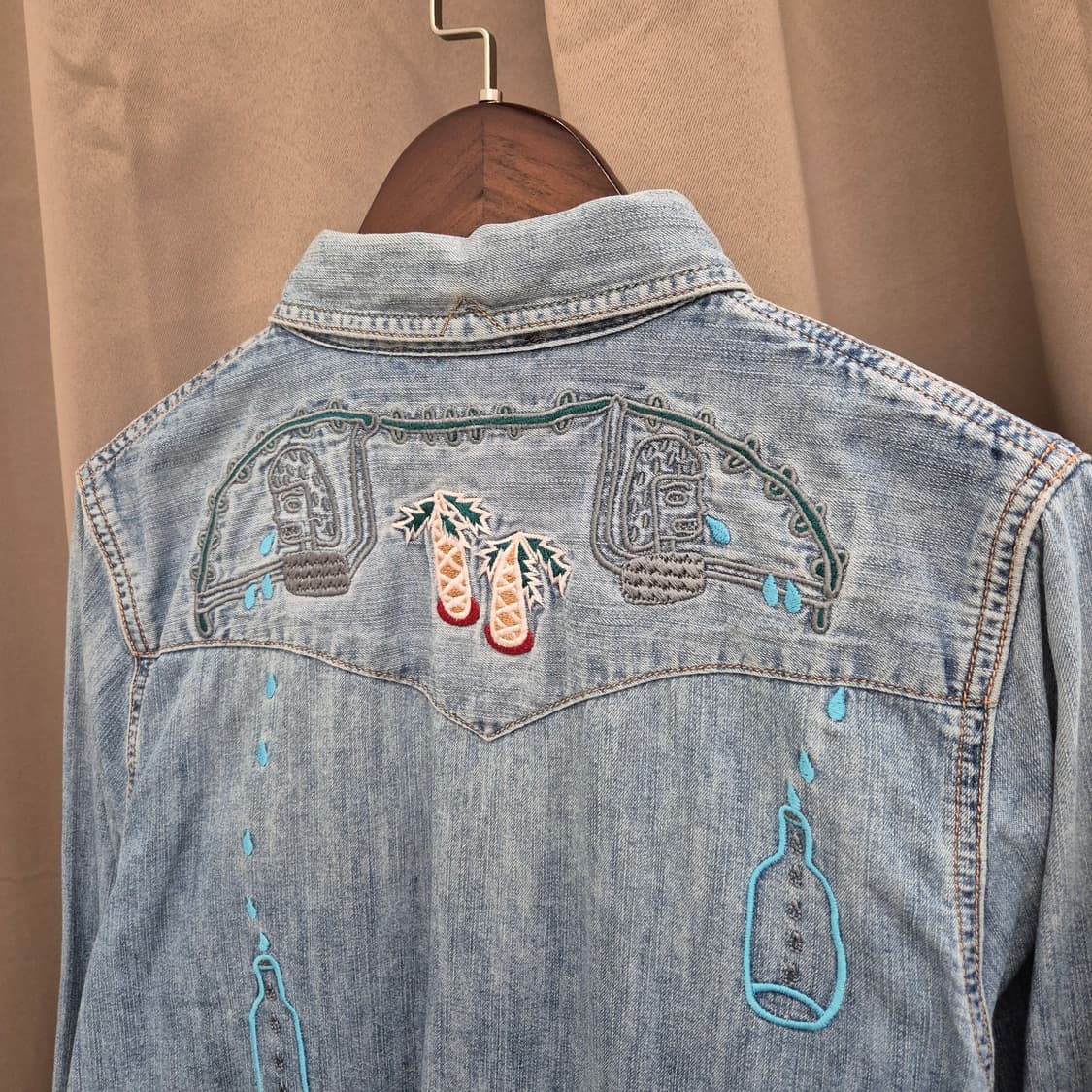 디젤 데님 웨스턴 셔츠 2XS 상품이미지5