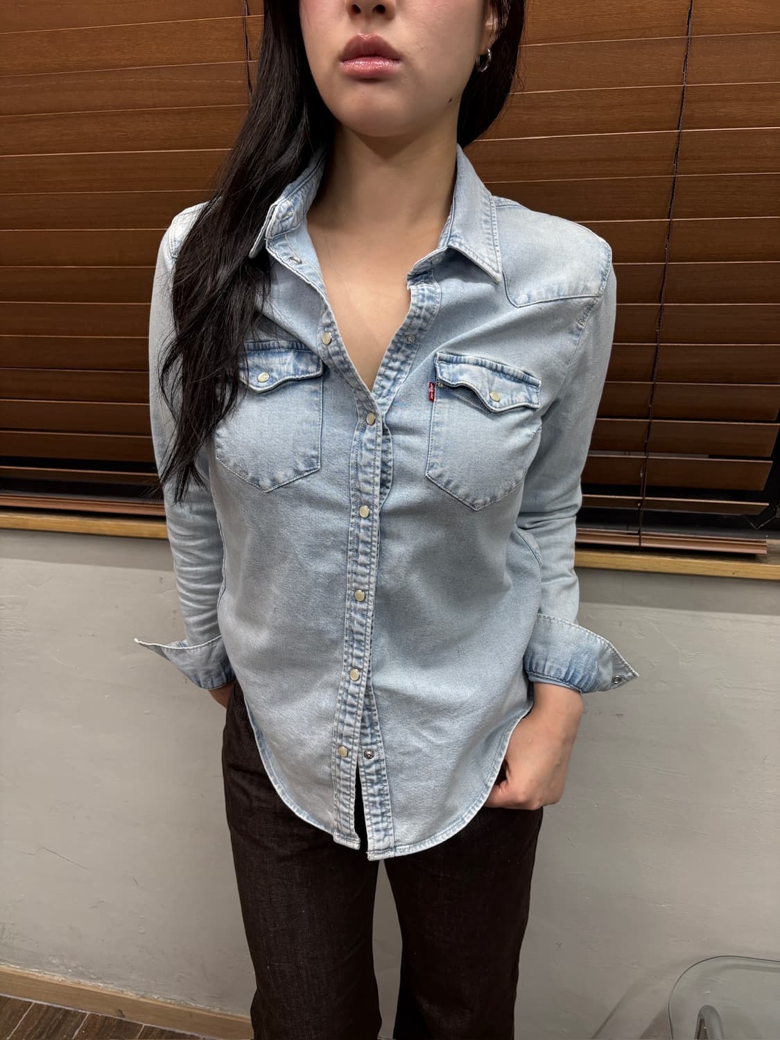 Levis 리바이스 웨스턴 데님 셔츠 상품이미지1
