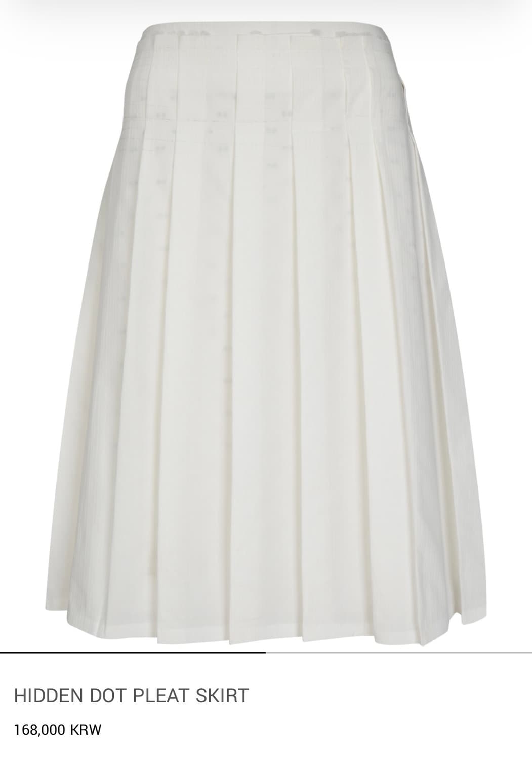 리젤서비스 도트 화이트 스커트 상품이미지1