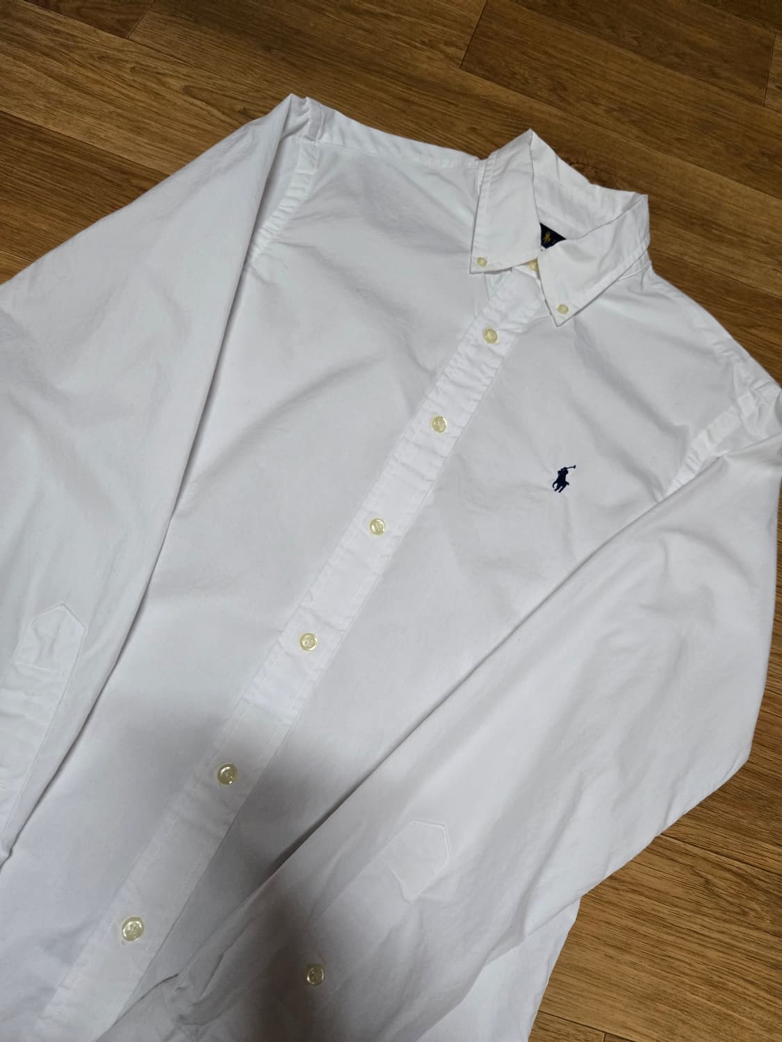 폴로 랄프로렌 슬림핏 화이트 셔츠 상품이미지3