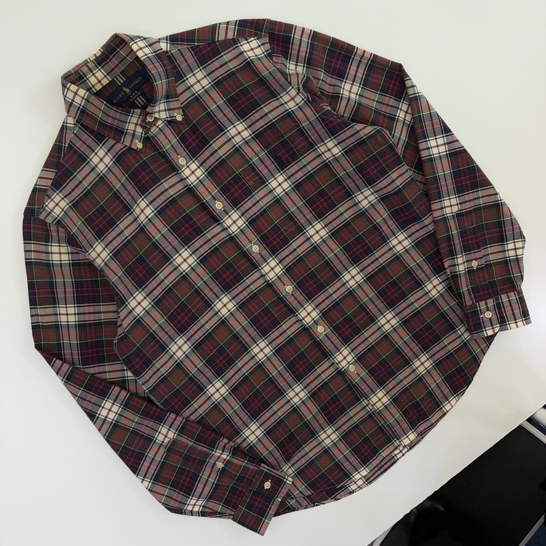 Polo  폴로 랄프로렌 자수 클래식핏 코튼 타탄 체크 셔츠 상품이미지2