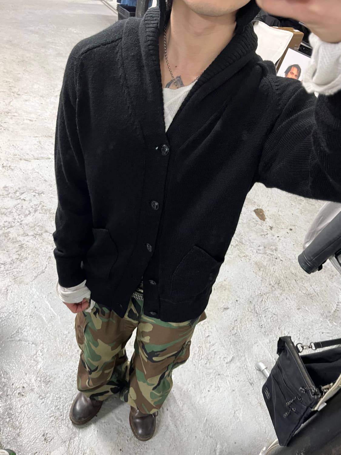 Beams knit cardigan 상품이미지4