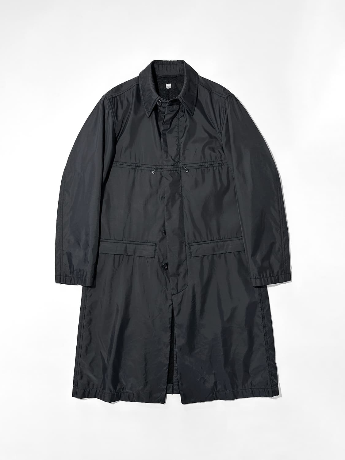 90~00s 마리떼 프랑소와 저버 블랙 나일론 맥 코트 상품이미지1