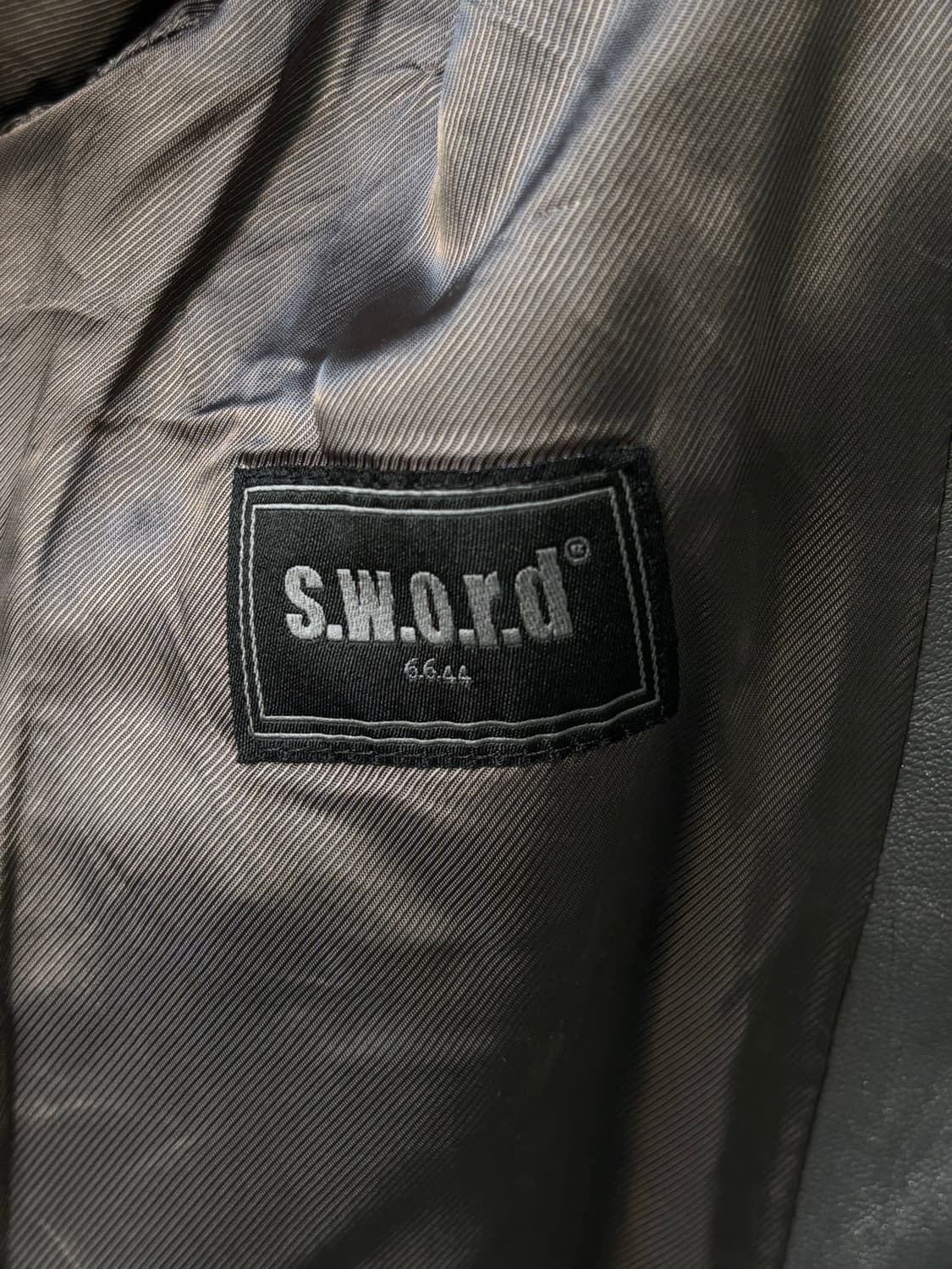 s.w.o.r.d 램스킨 사선 자켓  상품이미지6