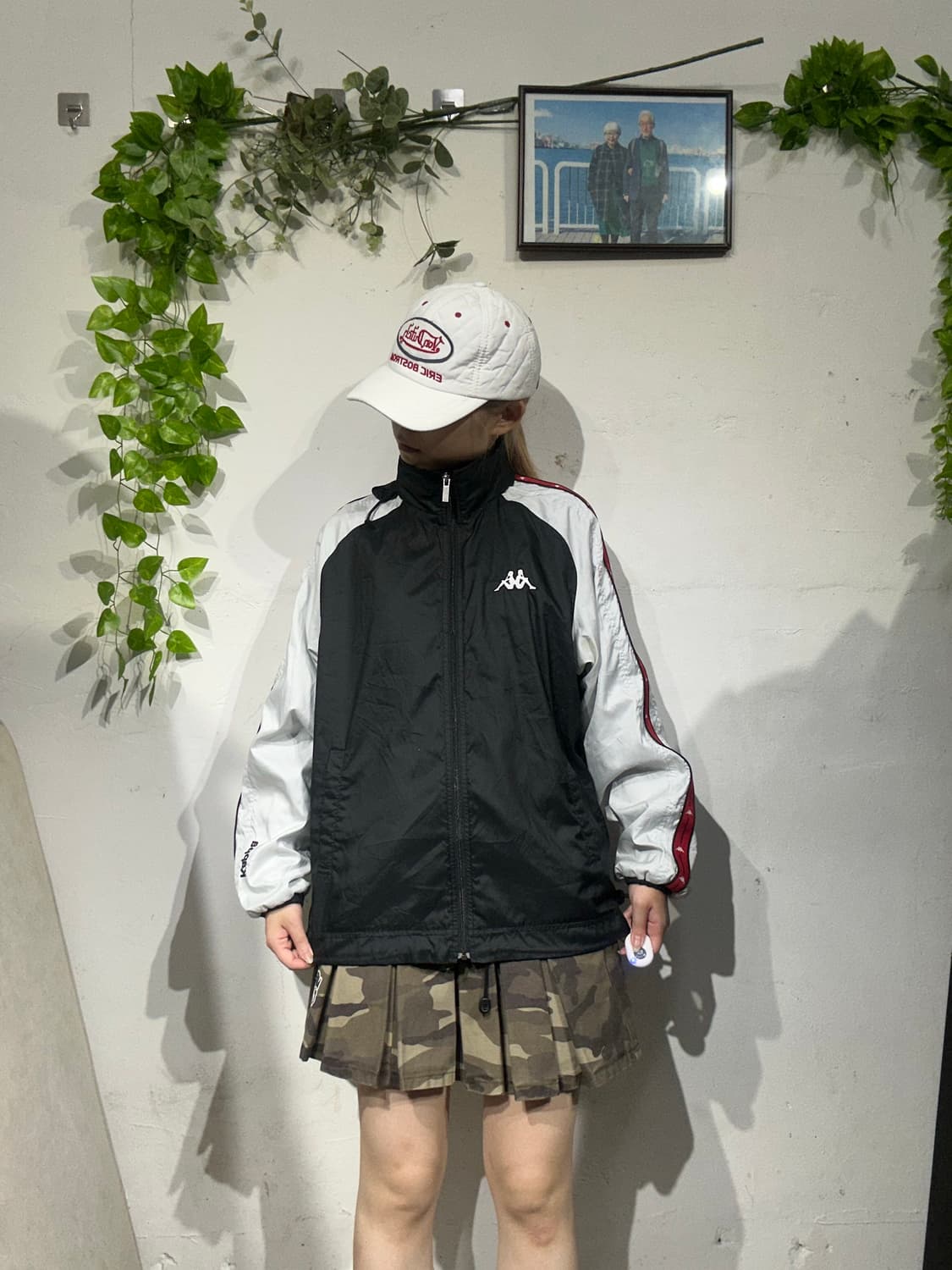 카파 블랙 화이트 바람막이 자켓 S 상품이미지2