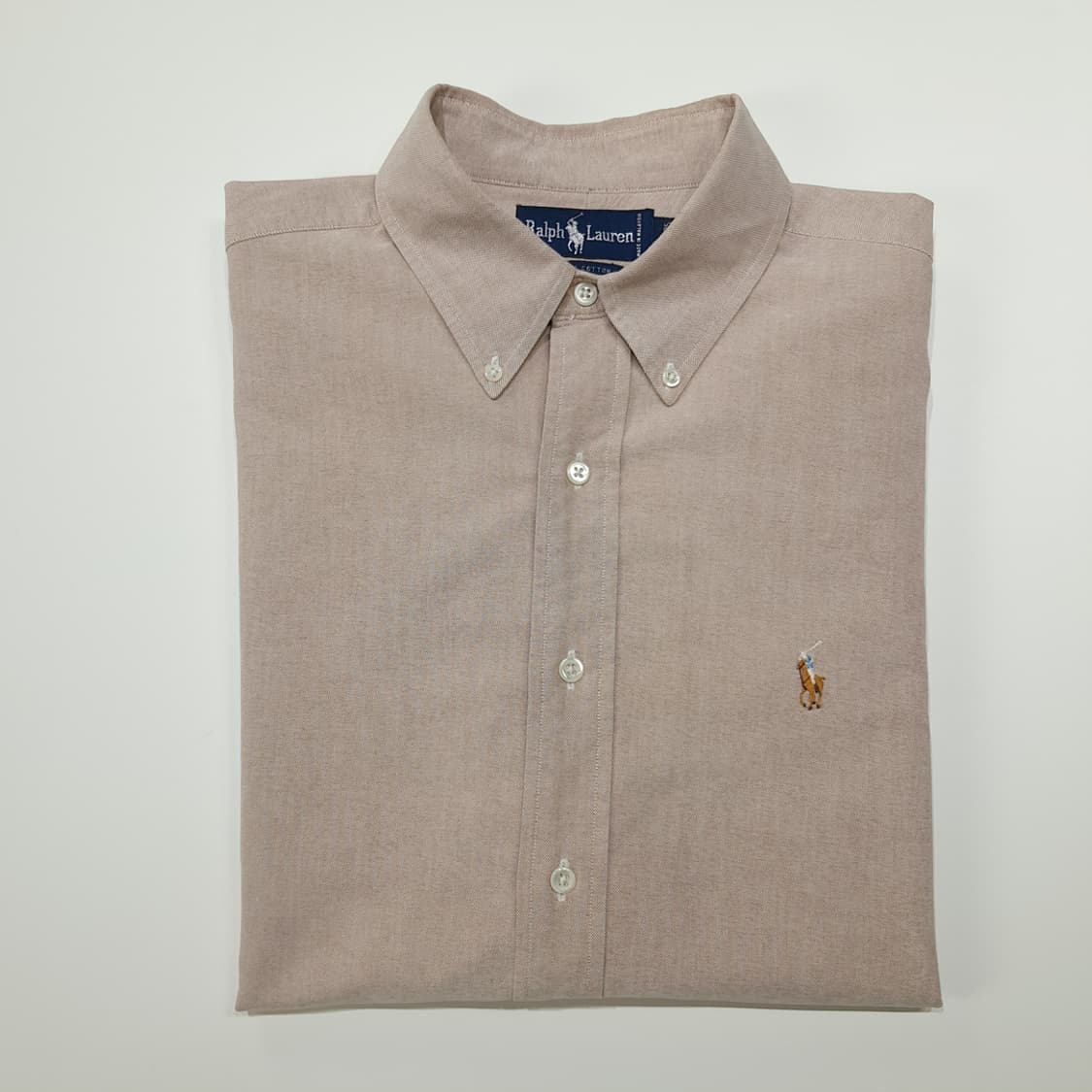 CN853 XL 폴로 랄프로렌 카프치노 브라운 긴팔 셔츠 남방 상품이미지8