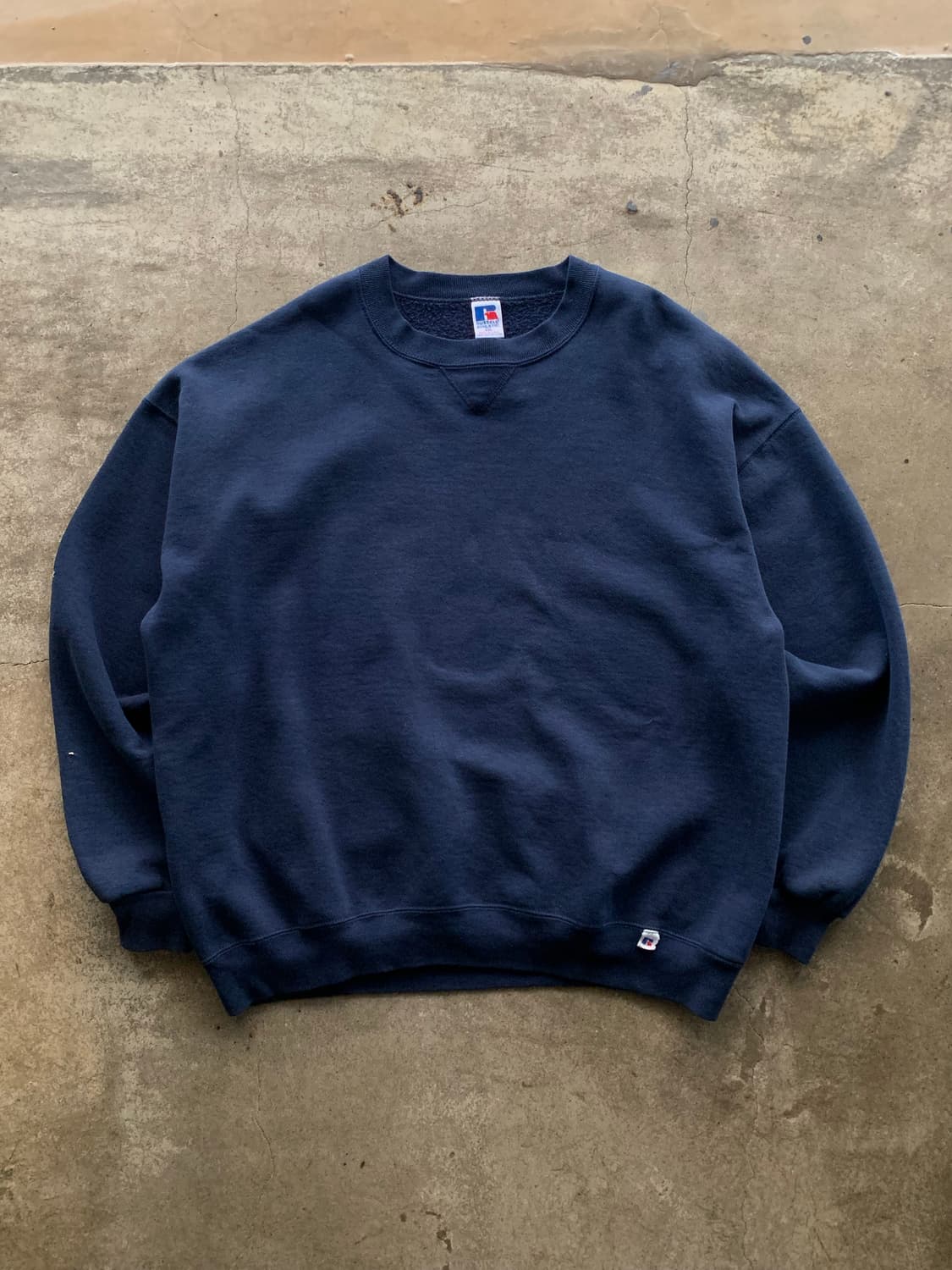 90s 러셀 애슬레틱 튜블러 스웻셔츠 네이비 상품이미지1