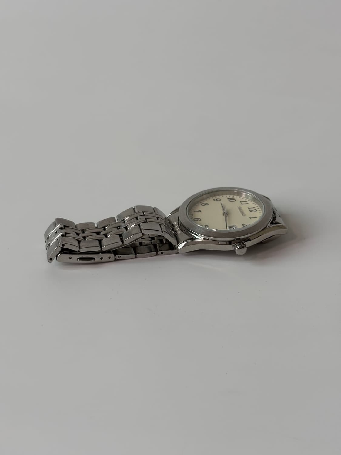 1990s Luminous Dial Silver Quartz 상품이미지5