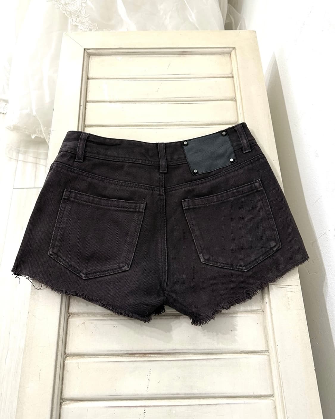 Deep Dark Brown Y2k Short Pants 상품이미지2