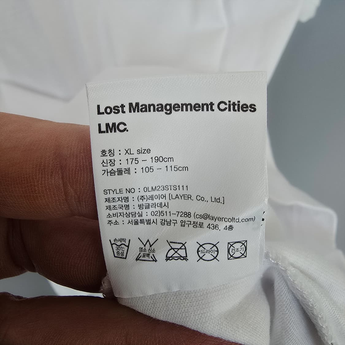 엘엠씨 LMC 피스 심볼 백프린팅 반팔티 XL 상품이미지6