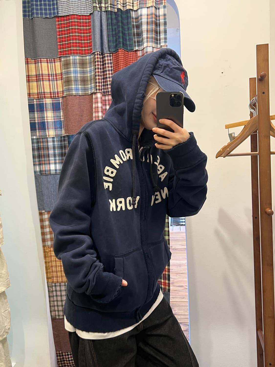 아베크롬비 네이비 후드집업 상품이미지5