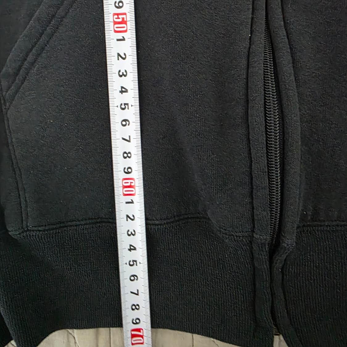 [XL] 90s 빈티지 러셀 애슬레틱 후드집업 블랙 ver. 스테인 상품이미지9