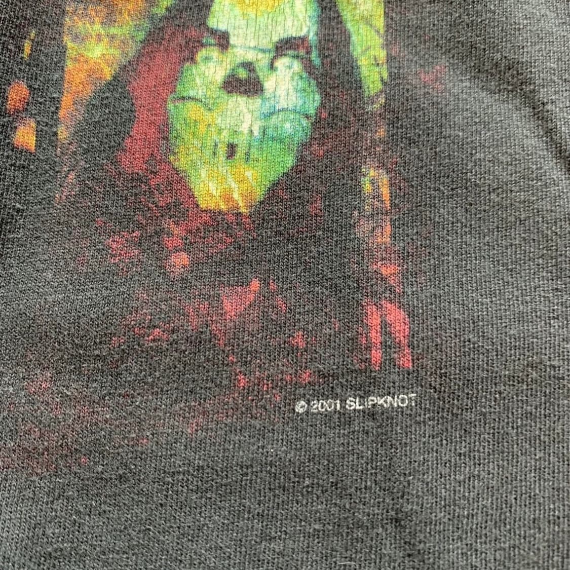 2001 Slipknot M 싱글스티치 밴드 티셔츠 00s 상품이미지5