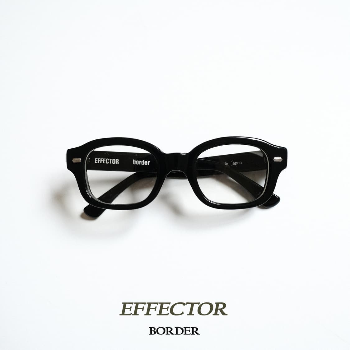 이펙터(effector) 보더 border 안경 블랙 상품이미지1