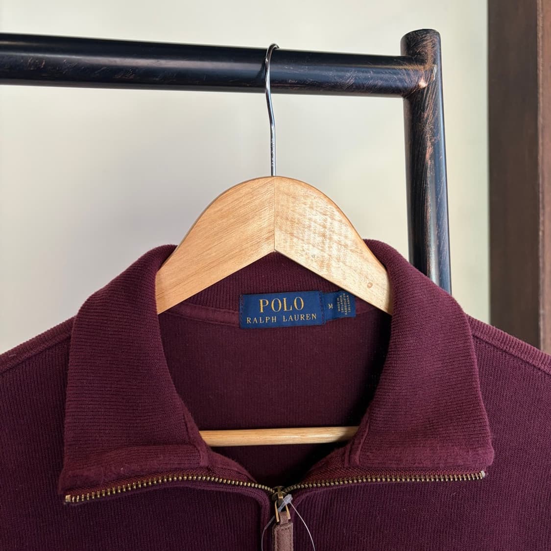 15758 - 폴로 랄프로렌 버건디 반집업 니트 상품이미지5