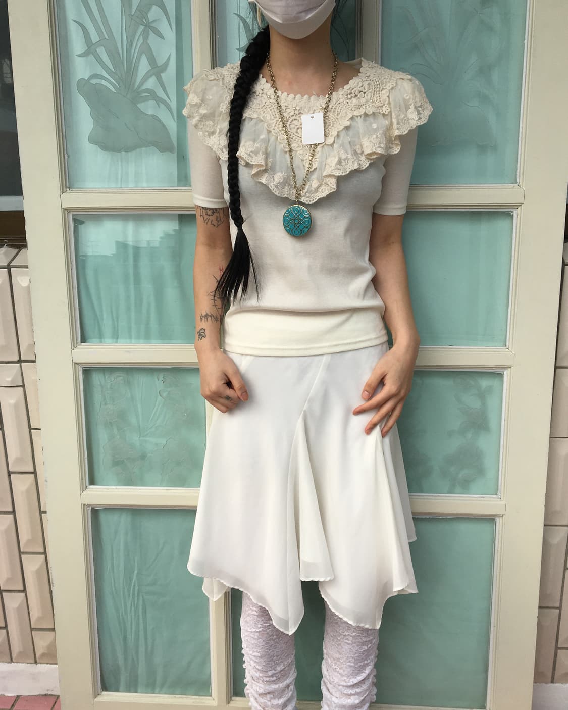 Crochet point t shirt 상품이미지1