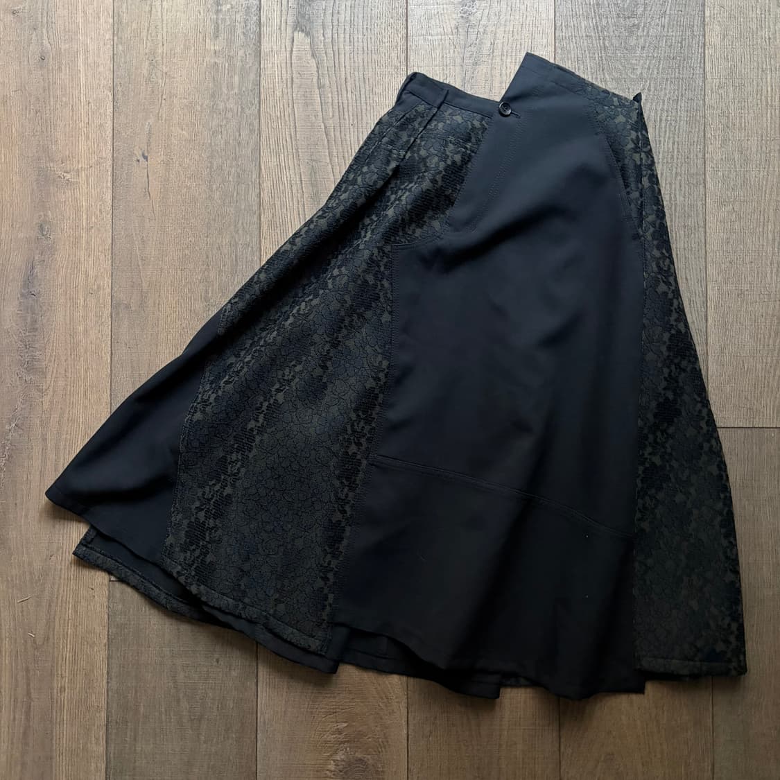Floral Lace Docking Pleats Skirt 상품이미지3