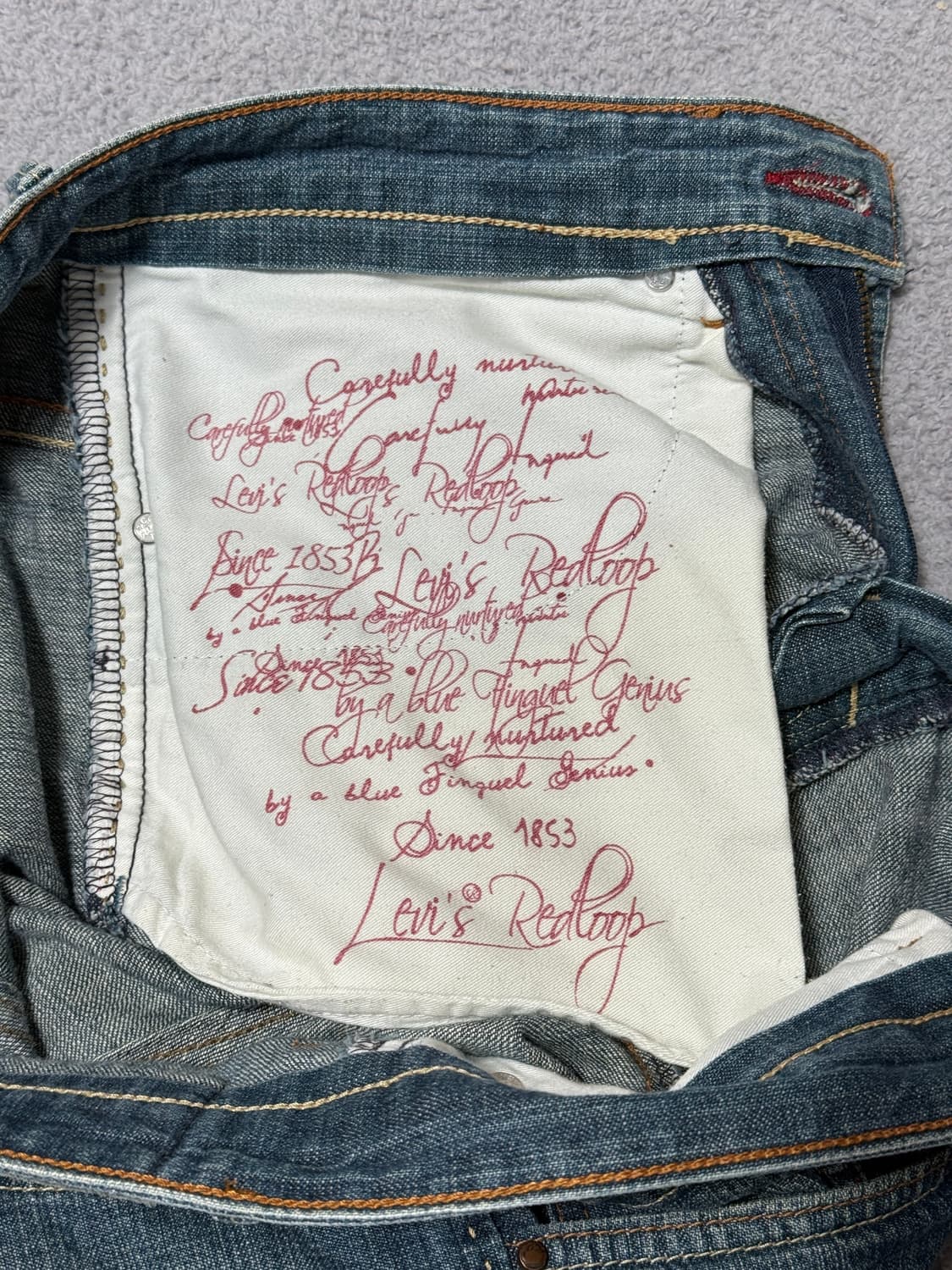 리바이스 03‘s 레드룹(Redloop) 와이드 데님 상품이미지4