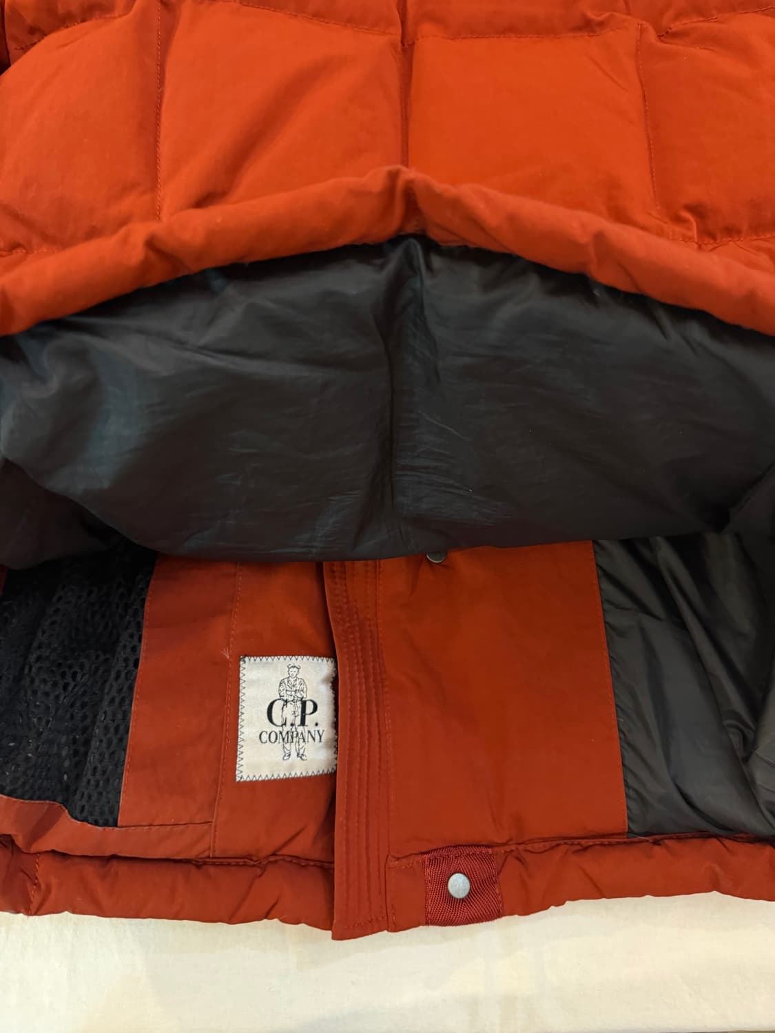 CP 컴퍼니 12FW 아카이브 고글 덕다운 패딩 파카 오렌지 상품이미지5