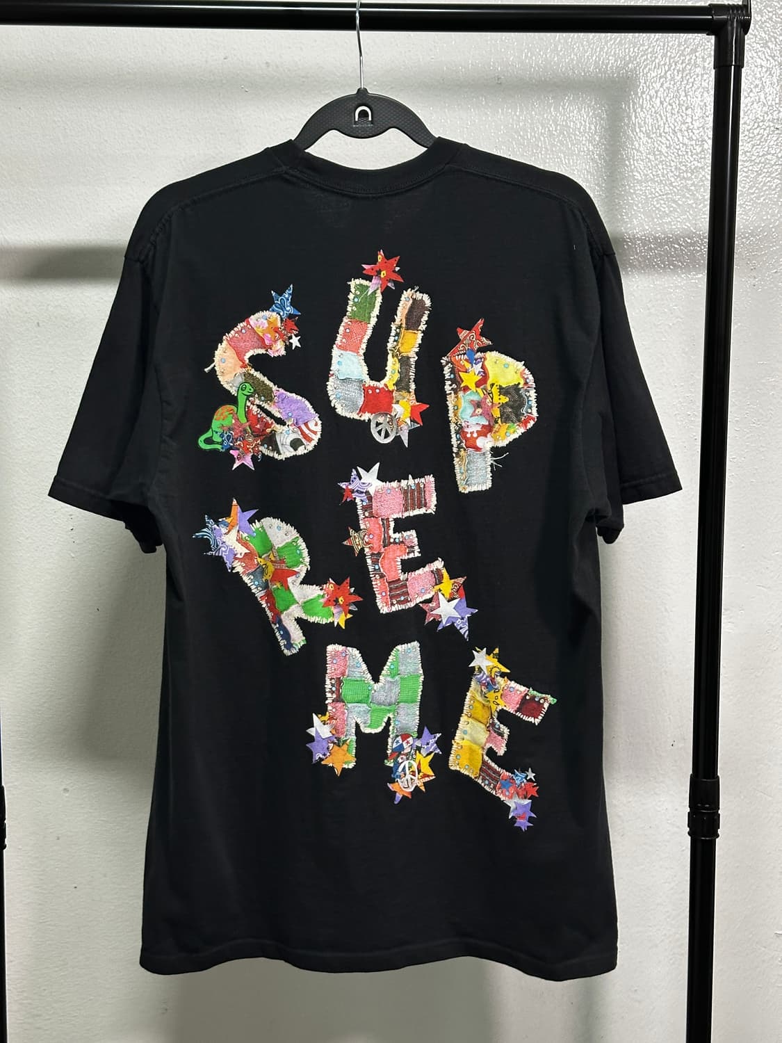 슈프림 패치워크 티셔츠 블랙 - 24SS L 상품이미지1