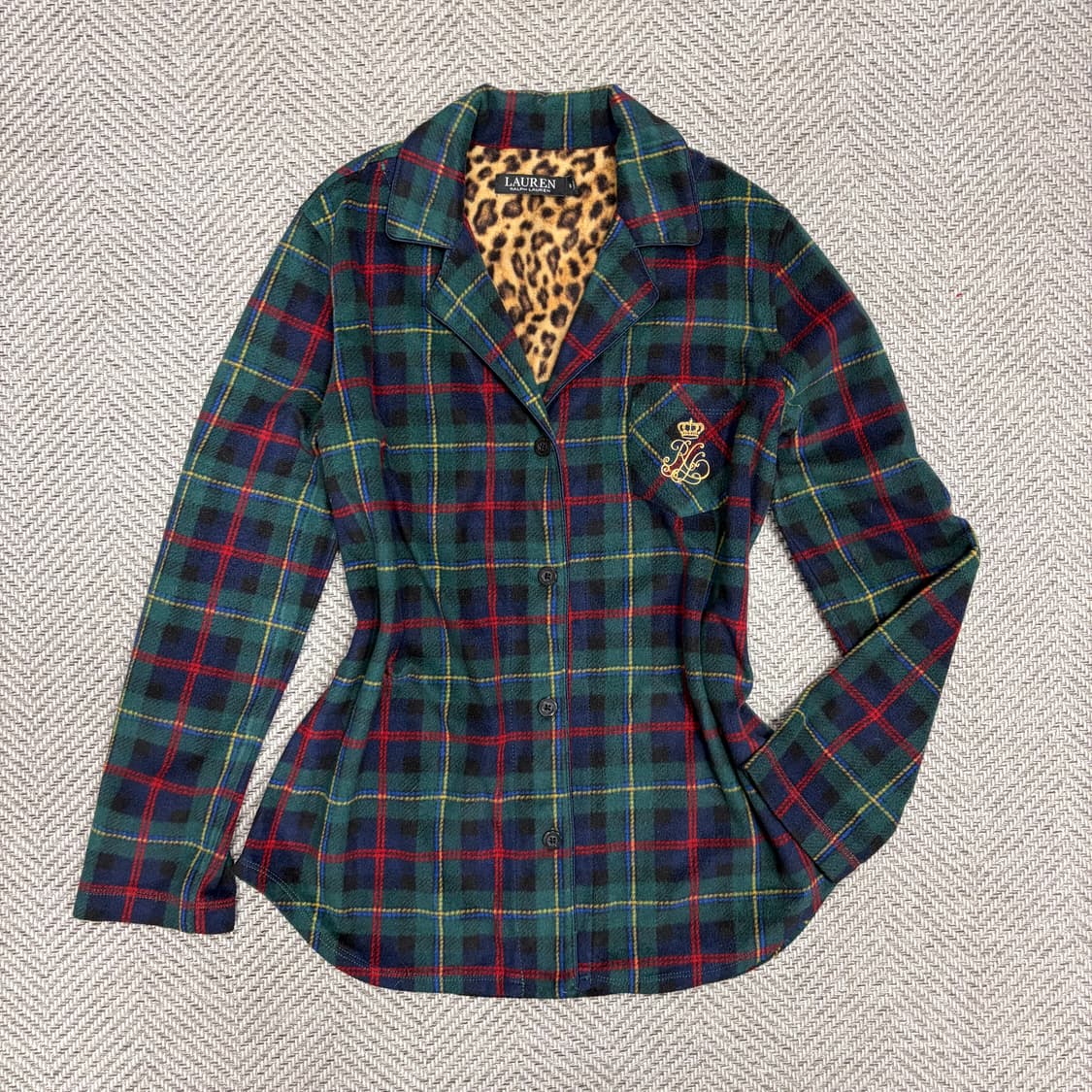 로렌랄프로렌 플리스 체크 자켓 v1034  상품이미지1