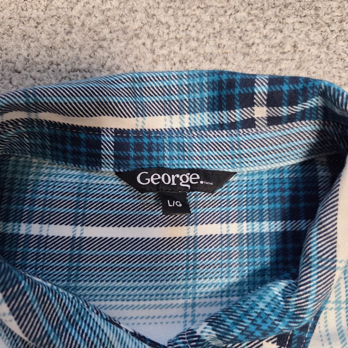 George 조지 아메리칸 플란넬 체크셔츠 L(100) 상품이미지3