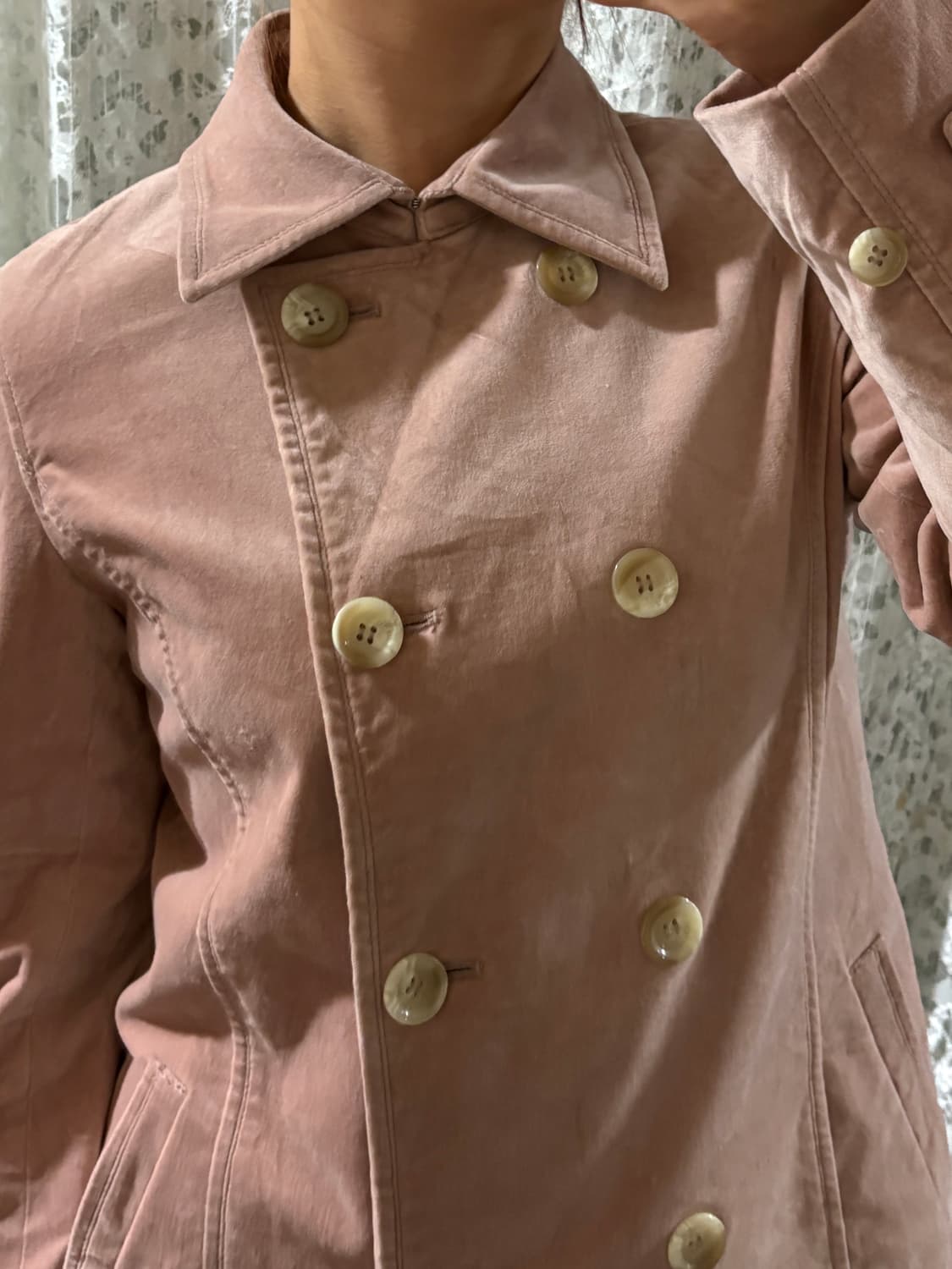 Pink velvet jacket 상품이미지2