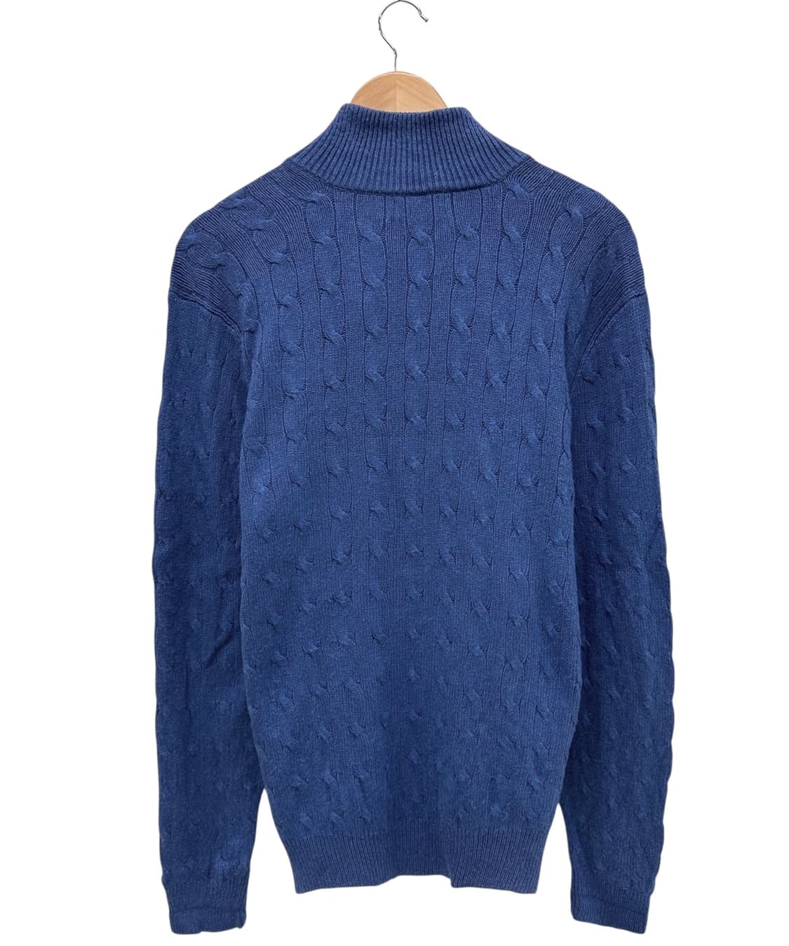 폴로 꽈배기 목폴라 니트 블루 (L) 상품이미지9