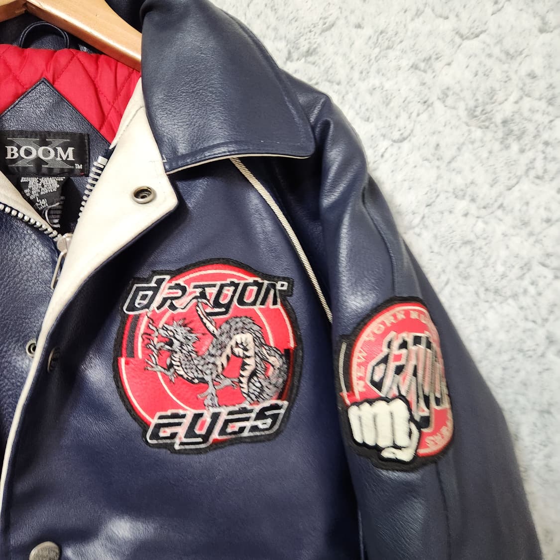 H336 [S] Boom X USA Dragon Eyes 가죽자켓 상품이미지3