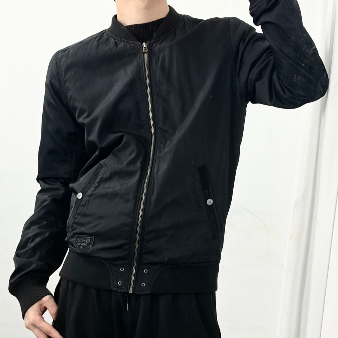 디젤 백지퍼 나일론 블루종 자켓 상품이미지2