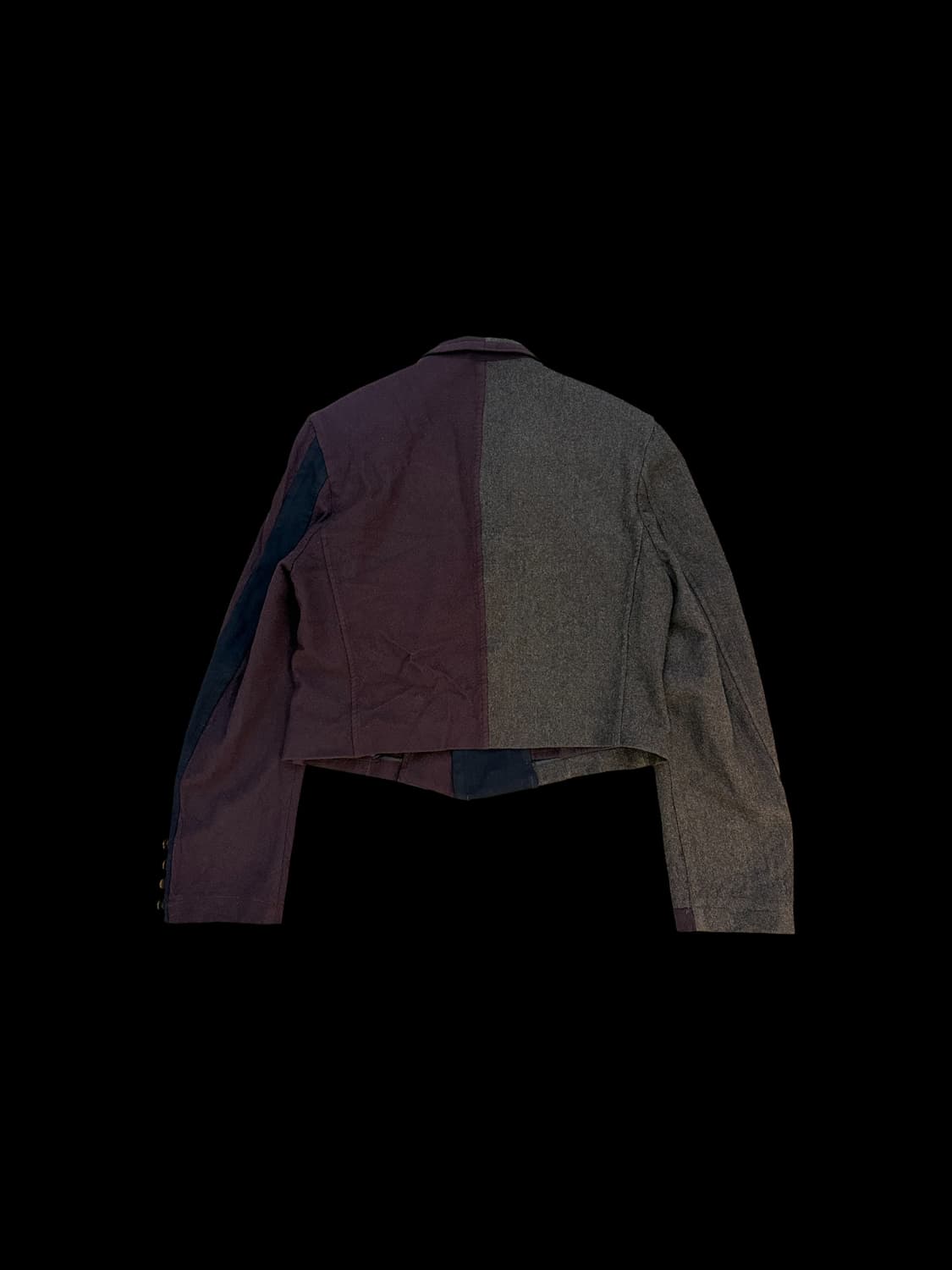 요지 야마모토 × 와이지 포맨 비대칭 패치워크 블레이저 상품이미지2