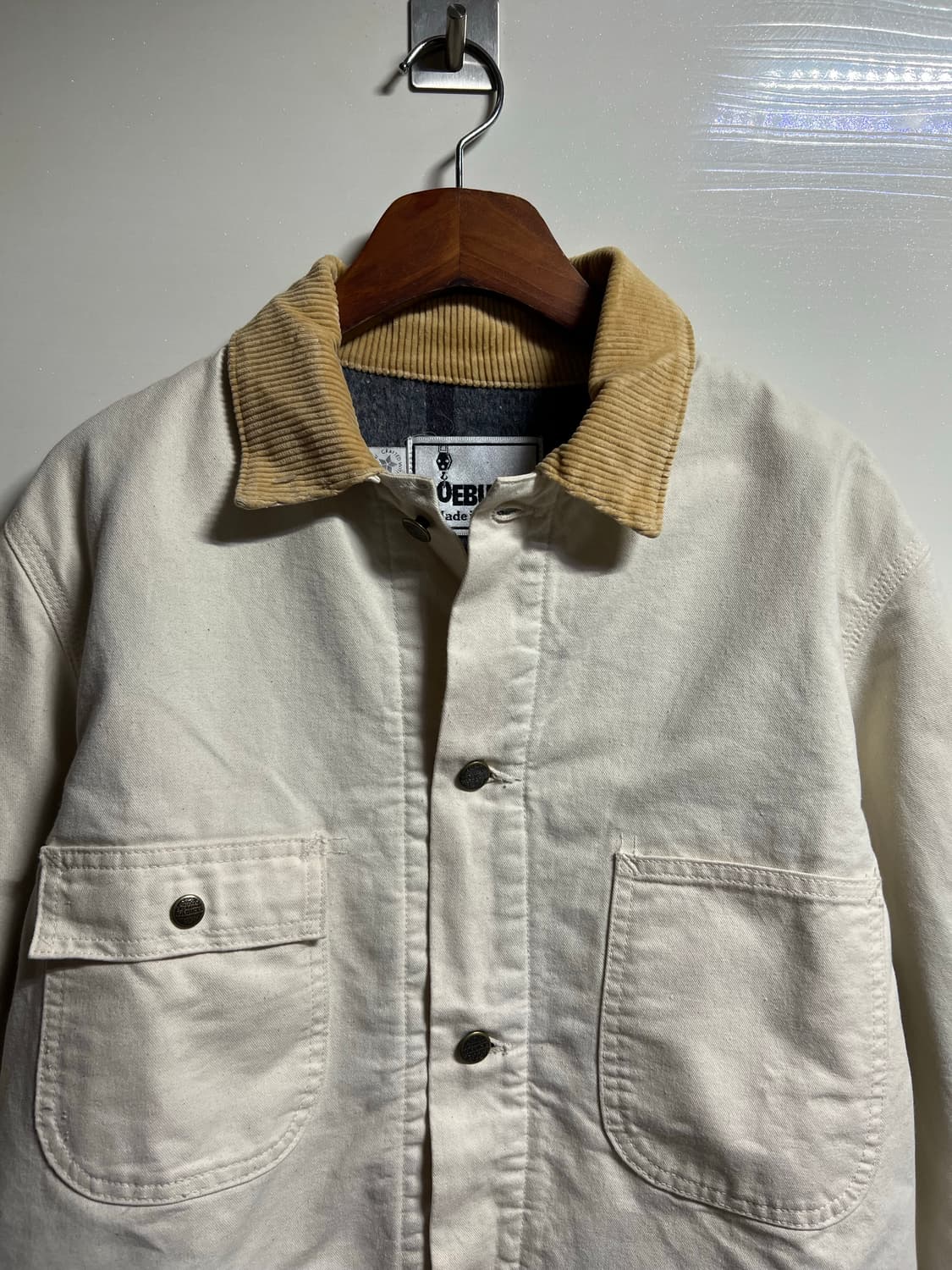 빈티지 80s 로벅스 코듀로이 카라 워크 자켓 상품이미지2