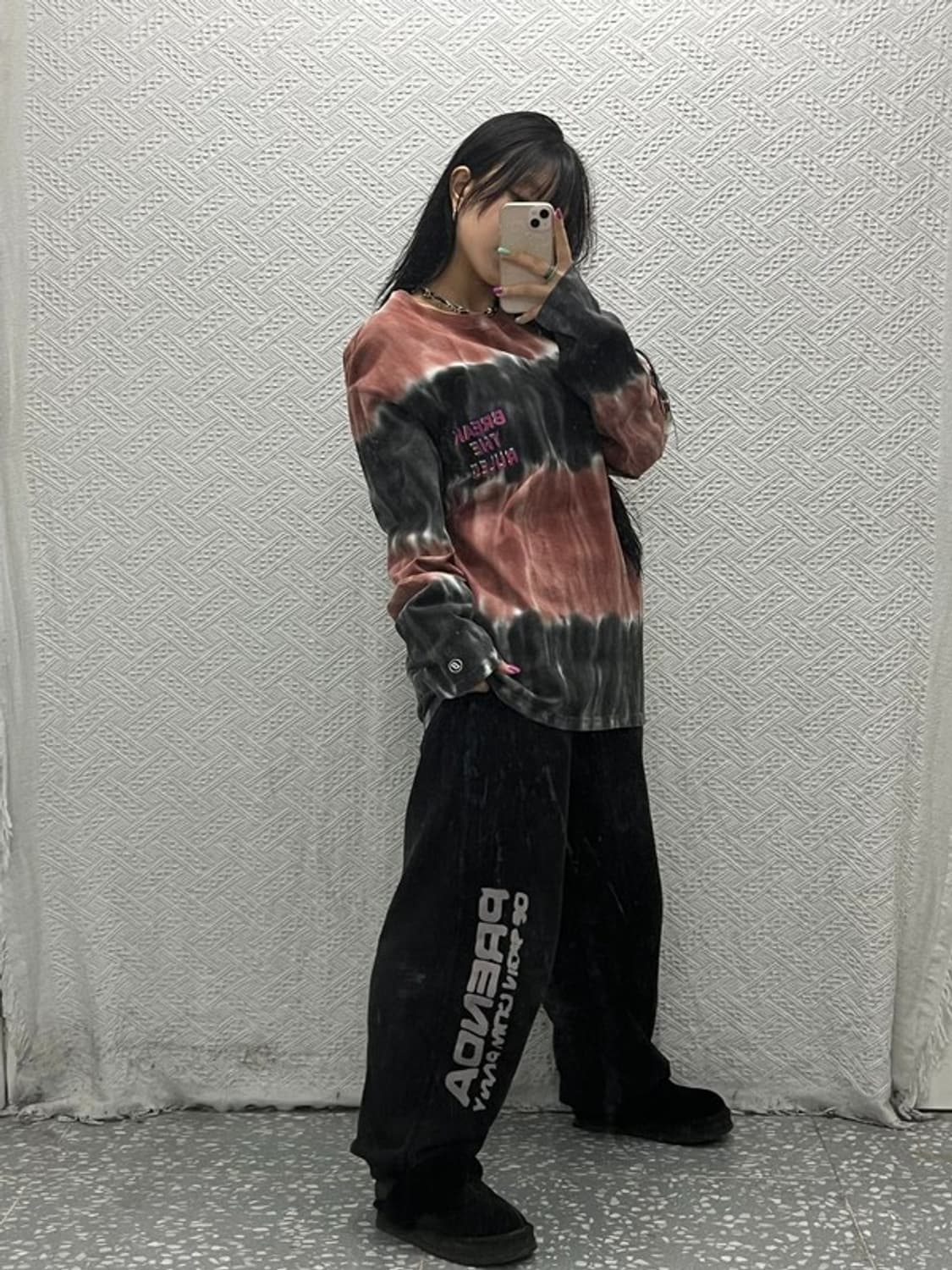 빈티지 스트릿 힙합 타이다이 나염 롱슬리브 M C06786 상품이미지2