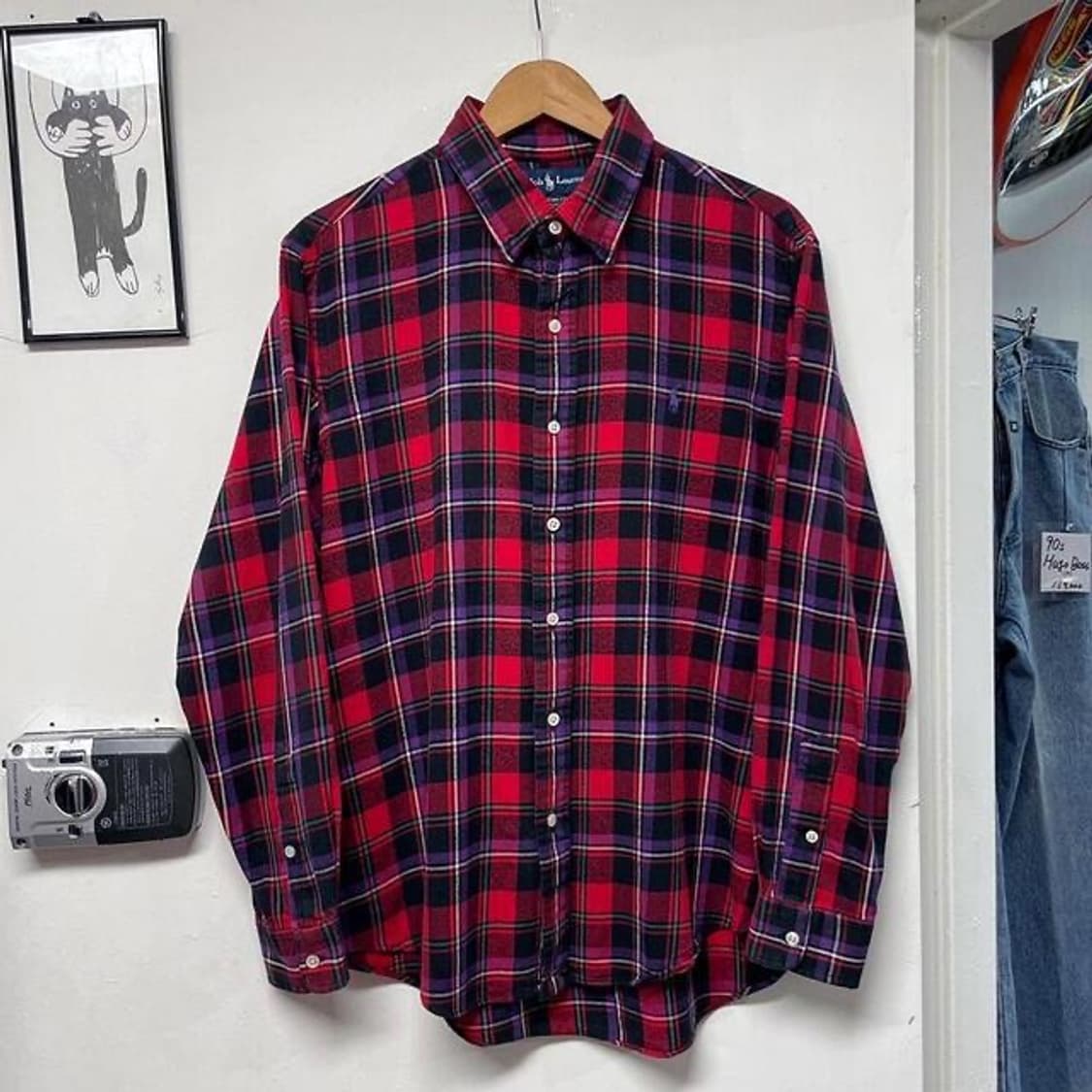 랄프로렌 폴로 타탄 체크 플란넬 셔츠 (XL)   상품이미지2